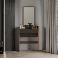 Zq ensemble de meubles de chambre à coucher Queen Size ensemble de meubles de chambre à coucher modernes armoire à portes coulissantes en bois mélamine et Table de maquillage