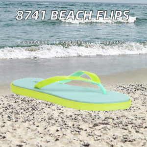 Sandalias de Playa Ligeras de EVA con Bloques de Color, Chanclas Abiertas de Verano para Uso Casual - Product Image 2
