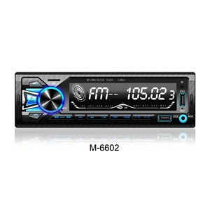 1 Din Stereo Radio <b>Player</b> with 4-Channel Amplifier <b>USB</b>/FLAC Support BT 5.0 LCD Screen Car Charger - Product Image 1