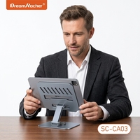 Nouveau support de tablette de bureau en métal Dream Kacher, réglable, 15 pouces, support de bureau, rotation à 360 degrés, support pour ordinateur portable