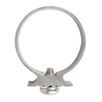 Support de montage simple face en aluminium TD1 TD2 adapté aux poteaux de signalisation de 60 mm de diamètre extérieur.