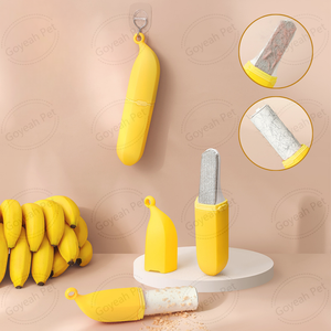 Brosse à épiler 2 en 1 Banana Pet Sticky Pet Hair Remover Roller for Clothes - Product Image 1
