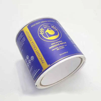 Étiquettes d'emballage personnalisé imprimé adhésif rouleau étiquette Art papier autocollant pour nourriture vinyle matériel pour emballage