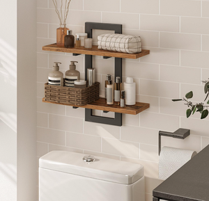 Estantes Flotantes de Madera para Plantas <span class=keywords><strong>con</strong></span> Soportes para Pared, para Decoración de Sala de Estar - Product Image 6