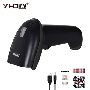 YHDAA 1D 2D QR Bar Code Reader Lector De Cdigo De Barras Long Range 2.4G Wireless Barcode Scanner For Warehouse