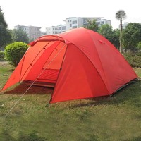 Équipement de plein air, randonnée, camping, voyage, pique-nique, plage, tentes dôme, tente de montagne rouge de haute qualité, imperméable, pare-soleil