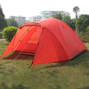 Tenda a Cupola per Escursionismo, Campeggio, Viaggi, Picnic e Spiaggia, Alta Qualità, Impermeabile, Protezione Solare, Tenda Rossa da <span class=keywords><strong>Montagna</strong></span> - Product Image 1