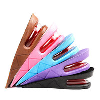 Demi-semelles intérieures de chaussures pour hommes et femmes, souliers de levage de 5cm de hauteur, coussins d'air invisibles pour talons plus grands, Inserts de levage