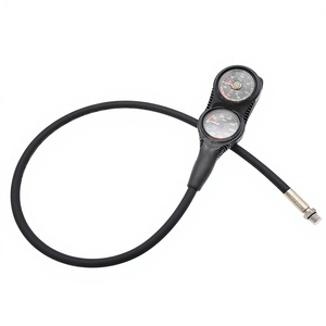 KEEP DIVING Manomètre de pression de résidu double noir GG-996 en TPR, fabriqué en Italie, pour plongée sous-marine, export transfrontalier - Product Image 1