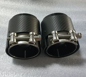 Puntas de <span class=keywords><strong>Escape</strong></span> de Fibra de Carbono Negro Brillante Estilo AK, Tubos de <span class=keywords><strong>Escape</strong></span> para BMW M2 F87 <span class=keywords><strong>M3</strong></span> F80 M4 F82 M5 F10 - Product Image 3