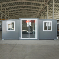 Maison modulaire préfabriquée portable de luxe de 40 pieds Maison en conteneur de 2 chambres à coucher pour la vie en plein air en famille
