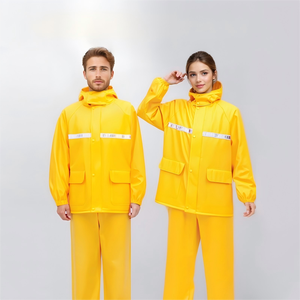 Veste de <span class=keywords><strong>pluie</strong></span> de sécurité avec <span class=keywords><strong>pantalon</strong></span> haute visibilité bande réfléchissante vêtements de <span class=keywords><strong>pluie</strong></span> extrême froid <span class=keywords><strong>chaud</strong></span> imperméable imperméable livraison homme - Product Image 1