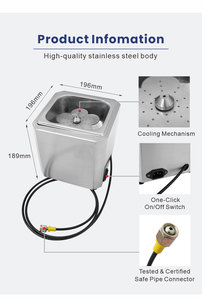 Enfriador de Bebidas Rápido de Acero Inoxidable Comercial Marupin, Conexión de Gas CO2 para Enfriar Rápidamente Vino, Cerveza y Cócteles (Alimentos) - Product Image 6