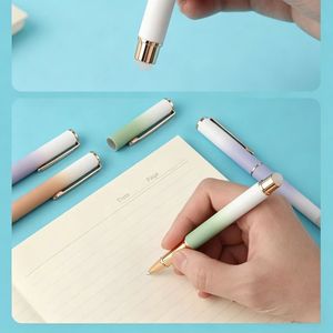 Stylo effaçable à dégradé de couleurs, cartouche d'encre rechargeable, logo personnalisé, pour la pratique de l'écriture manuscrite <span class=keywords><strong>des</strong></span> élèves du primaire, fournitures scolaires, cadeau - Product Image 4
