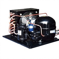 Pièces essentielles pour réfrigérateur-congélateur domestique, 110V 60Hz 1/2 HP, compresseur de réfrigération refroidi par air en cuivre, unité de condensation hermétique R410A