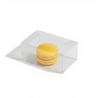 Mini boîtes en plastique pour macarons 4,17\" X 2,16\" X 1,37\" pour le stockage de chocolats enrobés de pâte à sucre, de pâtisseries, de bonbons et d'aliments