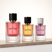 Flacon de parfum en verre transparent avec embout fileté, flacon pulvérisateur vide pour parfum, emballage cosmétique personnalisé avec logo