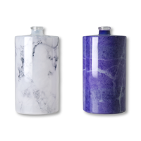 Bouteille de parfum Chine Vente en gros Vaporisateur en verre dépoli unique 4oz en bouteilles rondes violettes blanches opaques de 50ml Bouteille de parfum de 100ml