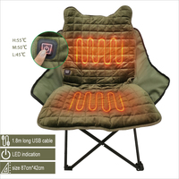 Coussin chauffant de bureau lavable et chaud Coussin de siège chauffant électrique à batterie rechargeable