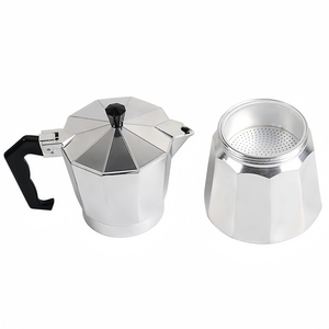Haute Qualité Italien Moka Pot Espresso <span class=keywords><strong>Cafetière</strong></span> Classique Cuisinière En Aluminium Cafetera Céramique Induction moka pot <span class=keywords><strong>cafetière</strong></span> - Product Image 6