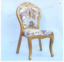Antique Louis XV <strong>Chair</strong> for King White Wood-Looking <strong>Dining</strong> <strong>Chair</strong> <strong>Blue</strong> Tufted Velvet Aluminum Button for Outdoor Hotels Schools - Product Image 6