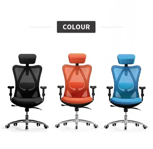 SIHOO M18 Modern Ergonomic Chaise Bureau Integrated S -shape backest Ergonomic Office Mesh Chair