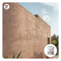 Peinture murale acrylique Grafiato imperméable et résistante aux UV, texture pierre, film riche pour application au pinceau, idéale pour les murs d'hôtels et de villas