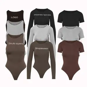 Seri OEM bodysuit untuk wanita bentuk pakaian kemeja Kebugaran Seri yoga bodysuit