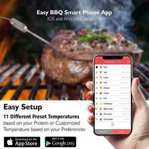 Sans fil Bluetooth BARBECUE Cuisson Viande Numérique Thermomètre À Lait avec APPLICATION Gratuite - Product Image 4