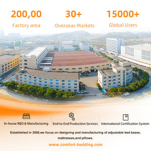 Прямая поставка с завода, популярная мебель для спальни, электрическая кровать размера «Queen King Size», мягкая регулируемая кровать - Product Image 6