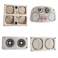 HJAV-CG013 Double diffuseur d'air, volet d'aération, sortie de ventilation, pièces et accessoires pour bus, usine professionnelle, MOQ 100