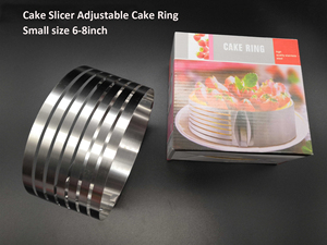 Molde de acero inoxidable para repostería, herramienta para hornear, redondo, ajustable, de 6 a 12 pulgadas - Product Image 5