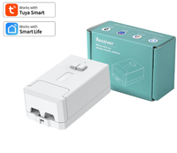 Interruptor de Luz WiFi RF 433Hz, Receptor Tuya Smart Life, Control por Voz con App, Alexa, Google Home, Temporizador, Relé para Iluminación