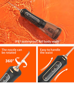 2025 <span class=keywords><strong>Mejor</strong></span> diseño <span class=keywords><strong>Dental</strong></span> Oral Flosser F6 Water Pick Limpiador de dientes para adultos Flosser Dientes con 5 Jet Tip OEM Logotipo personalizado - Product Image 2