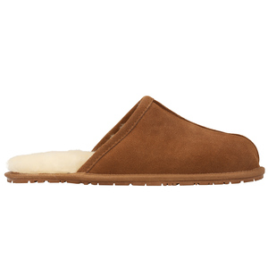 Chaussons d'hiver chauds pour hommes, en daim <span class=keywords><strong>de</strong></span> vache, doublure en <span class=keywords><strong>peau</strong></span> <span class=keywords><strong>de</strong></span> <span class=keywords><strong>mouton</strong></span>, semelle antidérapante en TPR, vente en gros OEM - Product Image 1