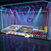 Grand Trampoline Soft Play pour enfants, parc d'attractions intérieur moderne pour enfants, équipement de divertissement pour adolescents