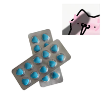 Pilule de puissance masculine à base d'extraits végétaux, 500 mg, comprimé bleu, taux de réachat élevé