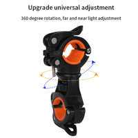 Support de lampe torche rotatif à 360 degrés, support de fixation pour vélo, support de lampe avant de vélo, accessoires de cyclisme, support de lampe de vélo