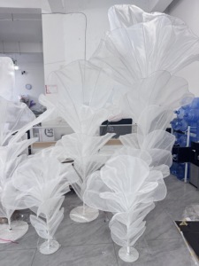 W-A0317 Installation artistique florale géante de luxe sur mesure pour toile de fond de scène de <span class=keywords><strong>mariage</strong></span>, vitrine de centre commercial, événement, fleurs dansantes - Product Image 5