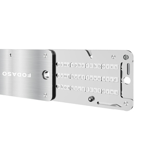 Metal Mnemonic Backup Card B IP39 Frase de recuperación Almacenamiento seguro para billeteras de <span class=keywords><strong>criptomonedas</strong></span> - Product Image 1