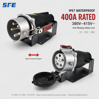 Prise industrielle haute intensité SFE, fabricant CEE/IEC IP67, 200A 250A 400A, 4 broches 5 broches 3P+N+E, sortie 380-415V, triphasée, 6H