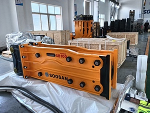 Wholesale New for SB100 Open Top Type Silenced Hydraulic Breaker Hammer 25T 26T 27T Ton Excavator 135mm Chisel Yellow 1 Year - Product Image 2