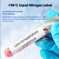 Etiquetas Impermeables para Muestras de Laboratorio, Resistentes a la Criogenia, para Investigación Médica e Identificación de Muestras, 60x40mm
