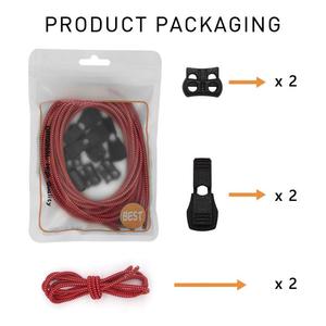 เชือกรองเท้าแบบยืดหยุ่นไม่ต้องผูก สำหรับรองเท้าแตะ Keen เชือกบันจี้ยืดหยุ่นสำหรับผู้ใหญ่และเด็ก แบบแม่เหล็กปลดเร็ว โพลีเอสเตอร์แบบกด - Product Image 2