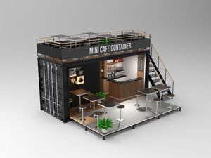 Contenedor prefabricado para cafetería, contenedor de 20 pies y 40 pies para tienda, 20 pies - Product Image 5