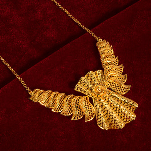 Parure Collier et Boucles <span class=keywords><strong>d</strong></span>'Oreilles Tendance MIRADIA en Laiton Plaqué Or 10K avec Diamants, Style Africain, pour Femme, Idéale pour Fiançailles, Fêtes et Mariages - Product Image 4