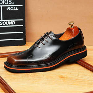 <b>Extravagance</b> British Casual Style High Quality Men <b>Dress</b> Shoes Oxfords Fashion New Men Genuine Leather Wedding Shoes - Product Image 6