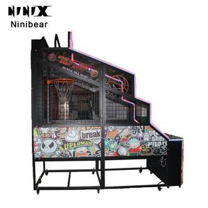 Machine d'arcade de basketball de rue d'intérieur NINIX avec paniers de 55 pouces, 220V/110V, 1 joueur, noir, garantie carte mère 1 an, 200kg - Product Image 6