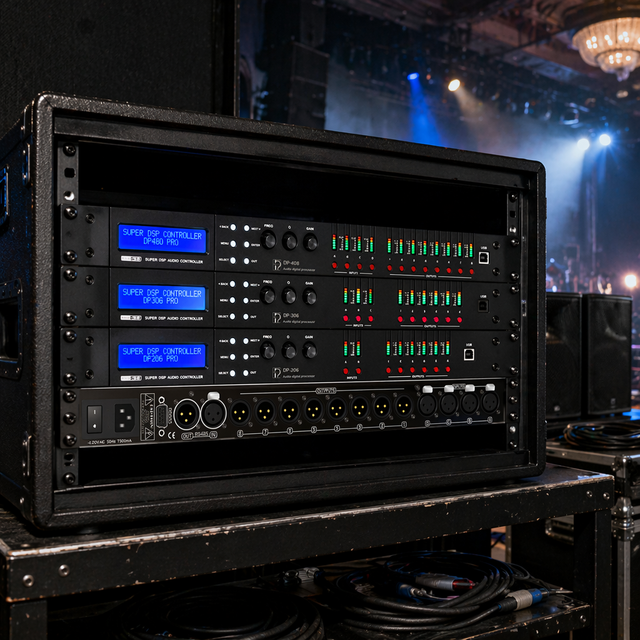 I.E.voice Unique Technology PFC+LLC High-precision Professional Grade Digital Audio Signal Processor DP-408.1 OEM/ODM