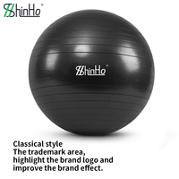 Ballon de yoga et de Pilates Shinho classique anti-éclatement 45/55/65/75/85 cm pour exercices de fitness en intérieur avec certifications REACH, CA65, EU, PPWR et option OEM
